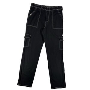 Fivestar General 11/30 Skater Cargo Pants Black White Stitching Streetwear Urban